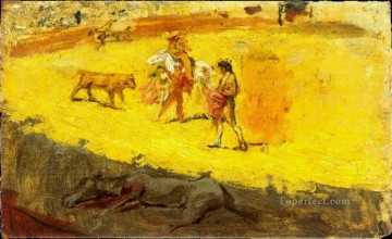 fight with a young bull Painting - Bullfights 1900 Pablo Picasso